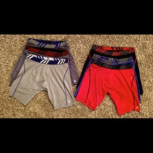 6 Pair Adidas Mesh Long Boxer Briefs